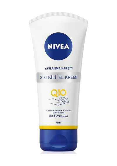 Nıvea Q10 Yaşlanma Karşıtı 3 Etkili El Kremi, 75 Ml, Yoğun Nemlen Diğer