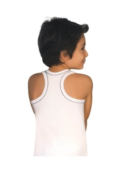 Tutku Erkek Çocuk Beyaz Spor Atlet 6'lı Paket 0130 Beyaz