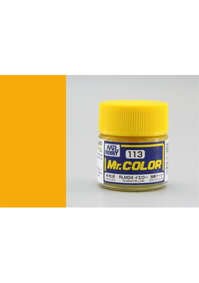 10 Ml. Rlm04 Yellow Mr.color Serisi Maket Boyası, Mr.hobby C113 Standart