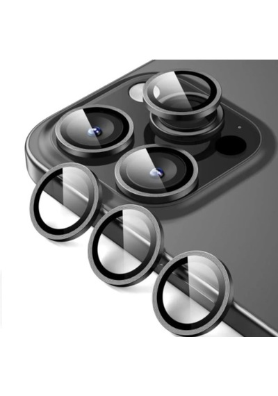 Iphone 14 Pro / 14 Pro Max Uyumlu Kamera Lens Koruyucu Gri