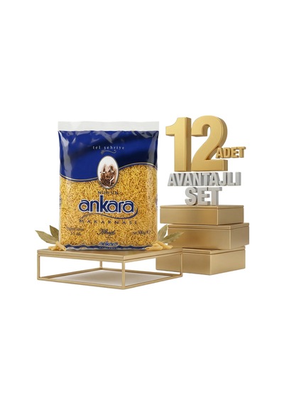 Ankara Makarna Tel Şehriye 12x500 Gr