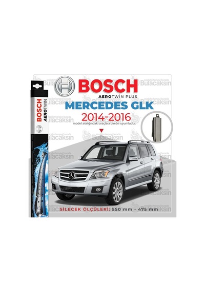 Mercedes Glk Muz Silecek Takımı 2014-2016 Bosch Aerotwin