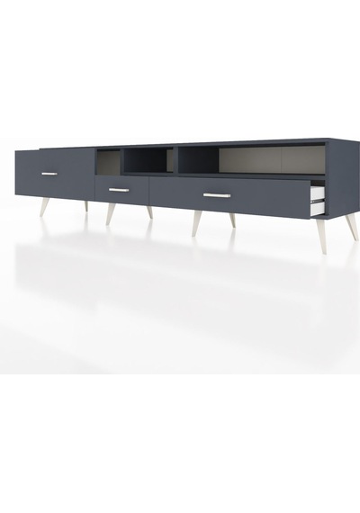 Hyperion Tv Ünitesi 2 Raflı 3 Çekmeceli 220x44x51 Antrasit-antrasit Antrasıt/antrasıt - Antrasıt Hyperion Tv Ünitesi 2 Raflı 3 Çekmeceli 220x44x51 Antrasit-antrasit Antrasıt/antrasıt - Antrasıt