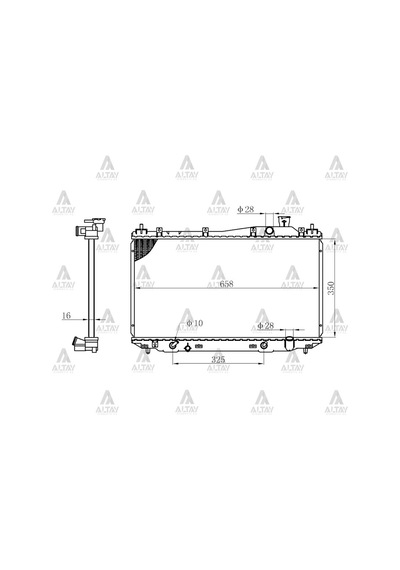 Bzt Honda Cıvıc 2001-2006 A-t Brazıng Su Radyatörü 19010-plc-j01