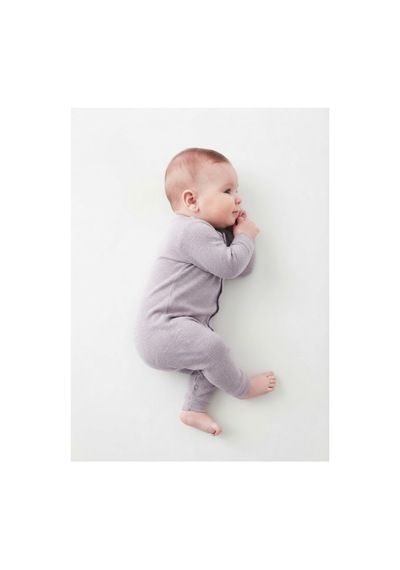 Gülerçocuk Unisex Düğmeli Organik Bebek Tulumu & Uzun Kollu Papatya/desenli Bebek Tulum Bej