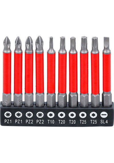 Bgs Bits Uç Seti Mıknatıslı 70 Mm 10 Parça