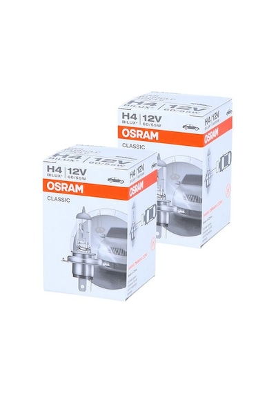 H4 Osram Far Ampulü 2 Adet H4 12V 55W 64193Clc