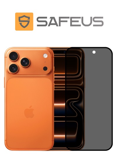 Safeus Tam Kaplayan Hayalet Parmak İzi Bırakmayan Safir Ekran Koruyucu Cam, Apple Uyumlu iPhone 17 Pro Max İle