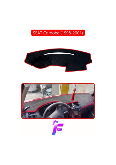 Seat Cordoba 1998-2001 Uyumlu Torpido Örtüsü Yansıma Önleyici Tam Koruma Hızlı Montaj K3