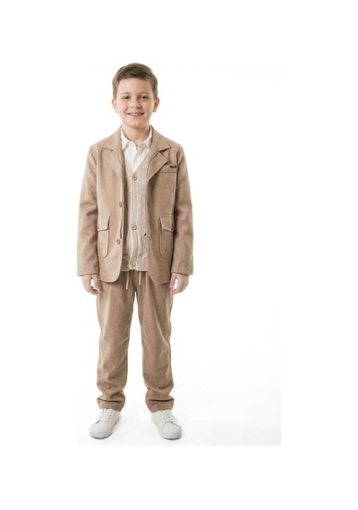 Xo Kids Erkek Çocuk 4lu Alt Üst Takım 11-14 Yaş 14201 Bej