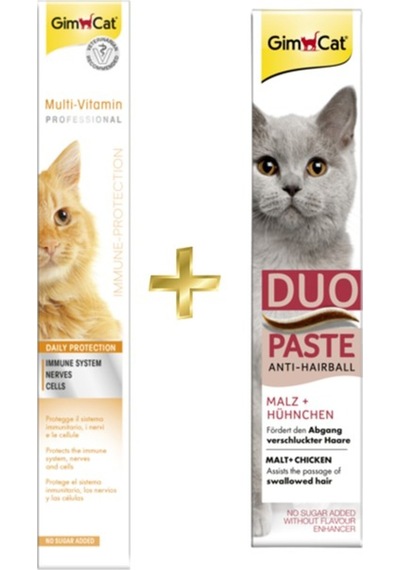 Multivitamin Paste 100 Gr Duo Paste Tavuklu Malt Kedi Macunu 50 Gr Arda018