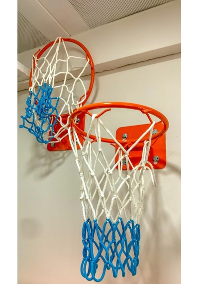 Adelinspor Basketbol Filesi 4 MM Floş İp İki Renk 5 Çift 10 Adet