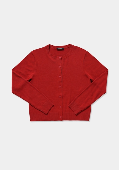 Colin's Colins Slim Fit Yuvarlak Yaka Düz Kadın Kirmizi Hırka Cl1076473 Q1.v2 Red Kırmızı Colin's Colins Slim Fit Yuvarlak Yaka Düz Kadın Kirmizi Hırka Cl1076473 Q1.v2 Red Kırmızı