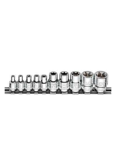 Ceta Form 10 Parça 3/8” Dış TORX Lokma Anahtar Takımı