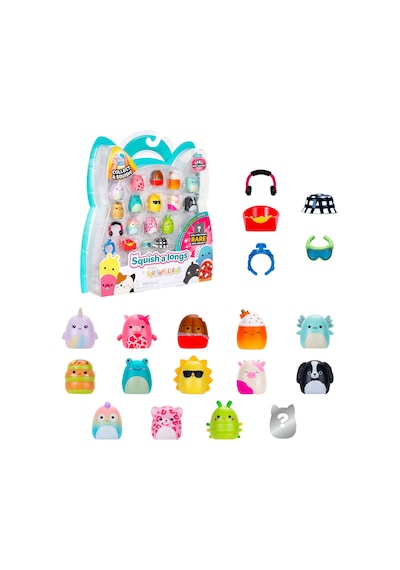 Squish-a-longs 14 Figür + Yüzük Set Seri 3 Al0031