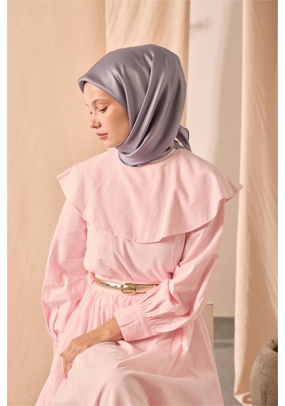 Silk Home Düz Shiny Eşarp 75006-80 gri