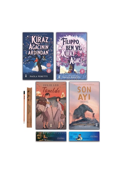 Genç Timaş Son Ayı - Tünelde - Kiraz Ağacının Ardından - Filippo Ben Ve Kiraz Ağacı Set 4 Kitap