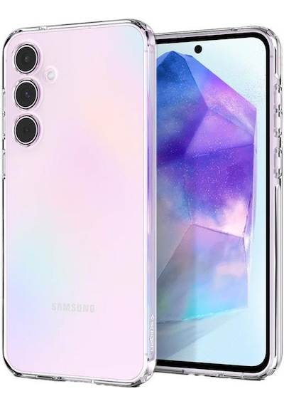 Spigen Galaxy Uyumlu A55 İle Uyumlu Kılıf Liquid Crystal 4 Tarafı Tam Koruma Crystal Clear Şeffaf