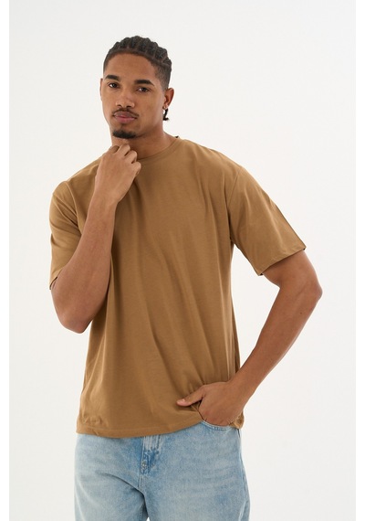 Dechers Erkek %100 Organik Pamuklu Yumuşak Dokulu Comfort Fit Bisiklet Yakalı T-shirt E222 Haki Dechers Erkek %100 Organik Pamuklu Yumuşak Dokulu Comfort Fit Bisiklet Yakalı T-shirt E222 Haki