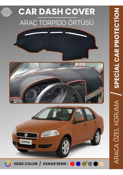 Fiat Siena 2005-2012 Torpido Örtüsü Ön Göğüs Koruma Araca Özel Kaymaz - 954 Stiloto