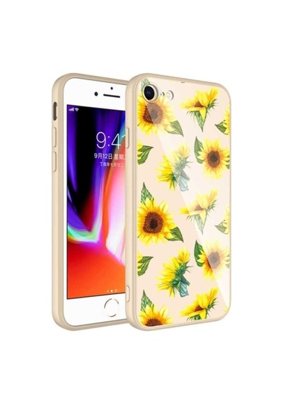 Apple Uyumlu iPhone Se 2020 Kılıf Kamera Korumalı Desenli Sert Silikon Zore Epoksi Kapak NO2
