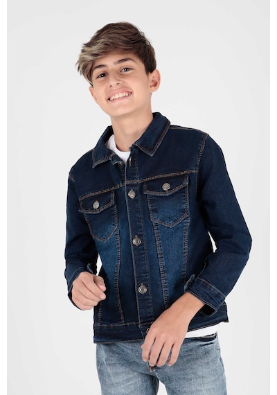 Ahengim Erkek Çocuk Jean Ceket Günlük Modaya Uygun Ak22145123 001
