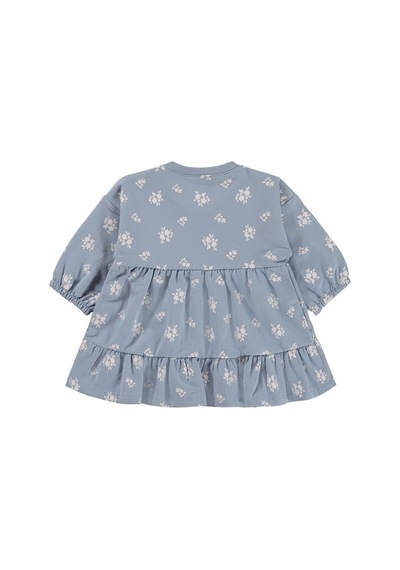 Civil Baby Çiçek Empirme Basic 6-18 Ay Elbise - Mavi Soft Mavi