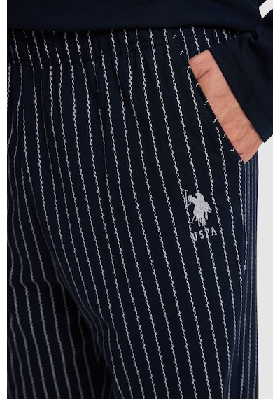 U.S. Polo Assn. Erkek Lacivert Pijama Takımı 50333264 Vr033