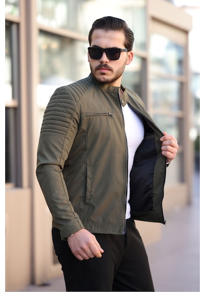 Mero Life Erkek Haki Su Ve Rüzgar Geçirmez Slim Fit Astarlı Mevsimlik Mont Haki Mero Life Erkek Haki Su Ve Rüzgar Geçirmez Slim Fit Astarlı Mevsimlik Mont Haki
