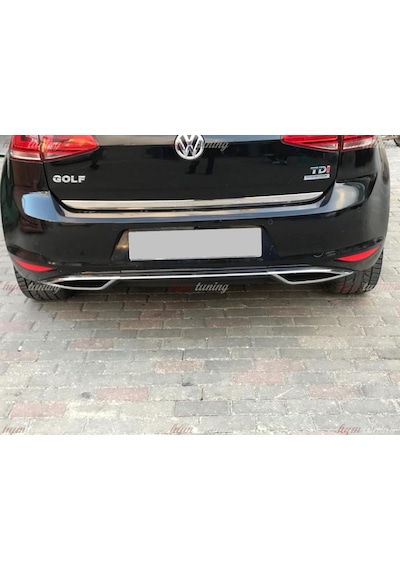 Golf 7 Difüzör. 7.5 Görünüm. Krom Egzozlu Difüzör. Parlak Siyah