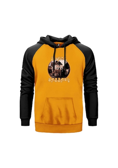 Black Sabbath House Album Sarı Renk Reglan Kol Sweatshirt Sarı