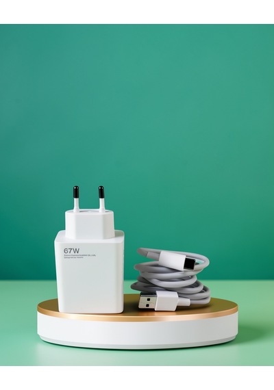 67w Type C Turbo Şarj Seti, Çift Çıkışlı, Qualcomm Quick Charge 5.0 Standart