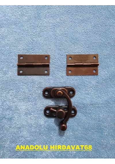 Anadoluhirdavat Dekoratif Tavla Ve Mini Kutu Menteşe Ve Klips Antik Eskitme Renk (309967424)