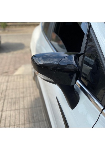 Sts Oto Aksesuar Renault Clio 4 Batman Yarasa Ayna Kapağı Piano Black Abs Plastik (02)