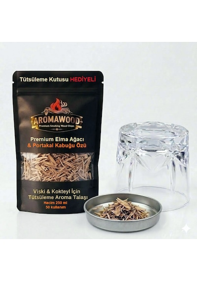 Viski & Kokteyl İçin Elma Ağacı & Portakal Kabuğu Özü Aroması Tütsüleme Talaşı