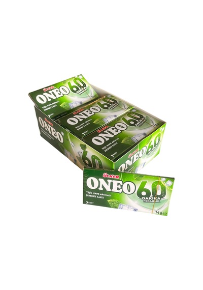 Ülker Oneo Cüzdan 60 Dk Yeşil Nane Aromalı Sakız 14 Gr 27 Adet