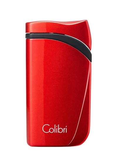 Colibri Falcon Tek Torch Pürmüz Metalik Kırmızı Puro Çakmağı