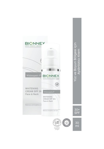 Bionnex Whitexpert SPF 30 Whitening Yüz ve Boyun Bölgesi İçin Aydınlatıcı Krem 30 ML