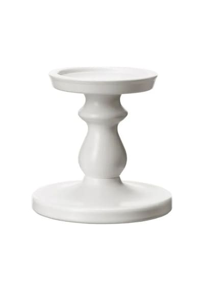 Sumuhome Ersatta Dekoratif Şamdan Beyaz 13 Cm Beyaz