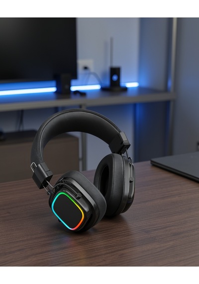 Katlanabilir Rgb Işıklı Bluetooth 5.3 Kulak Üstü Kulaklık Uuczzzxy30sodo-6