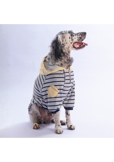 Sarı Seattle Pitch Orta-büyük Irk İçin Hoodie Köpek Sweatshirt Köpek Sweat Köpek Kıyafeti
