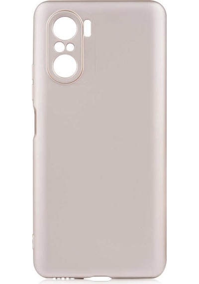Kilifone - Xiaomi Uyumlu Redmi K40 - Kılıf Mat Renkli Esnek Premier Silikon Kapak - Gold