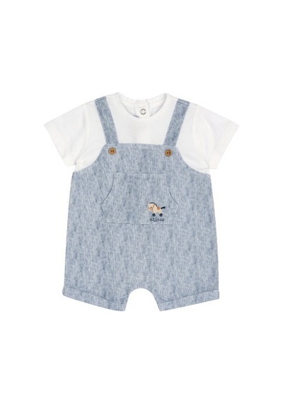 Chicco Erkek Bebek Kısa Tulum 09101136000000 000025 Mavi