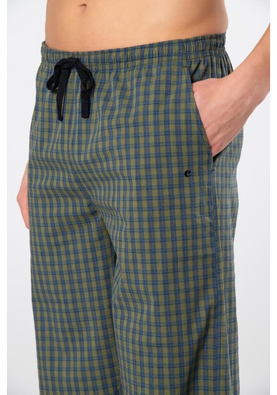Cacharel Erkek Dokuma Pijama Tek Alt 2240/yeşil 3 Çok Renkli