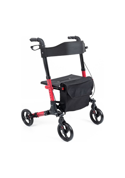 Rolatör Ws-9102 Kırmızı Lüx Alüminyum