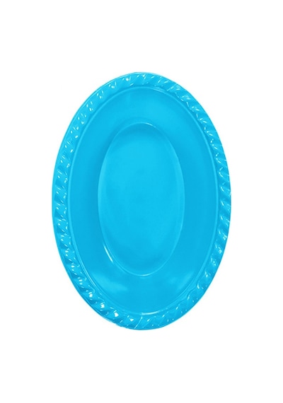 Roll Up Plastik Oval Turkuaz Kase 8'li