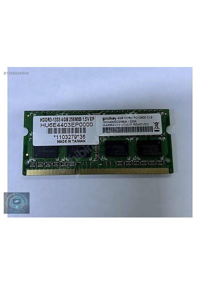 Goldkey 4gb Ddr3 Pc3 1333 Sorunsuz Ram