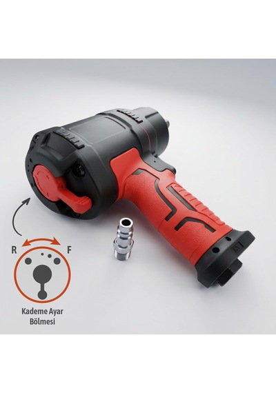 Havalı Somun Sökme Aleti 1/2 İnç 650nm 67kgm Profesyonel Darbeli