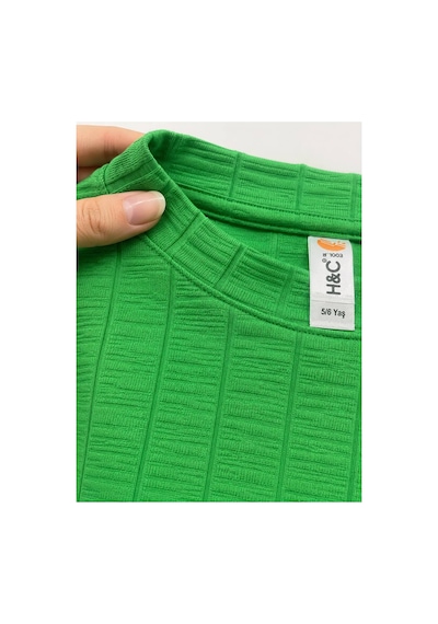 H&c Coolboy H&c Kız Çocuk Pijama Takımı Jakarlı Uzun Kollu Üst Ve Lastikli Alt 2 Li Takım Yeşil H&c Coolboy H&c Kız Çocuk Pijama Takımı Jakarlı Uzun Kollu Üst Ve Lastikli Alt 2 Li Takım Yeşil