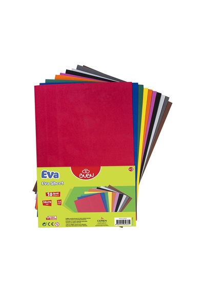 Bu-bu Eva 50x70 Cm 10 Renk Bubu-ev0039 Çok Renkli